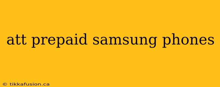 att prepaid samsung phones